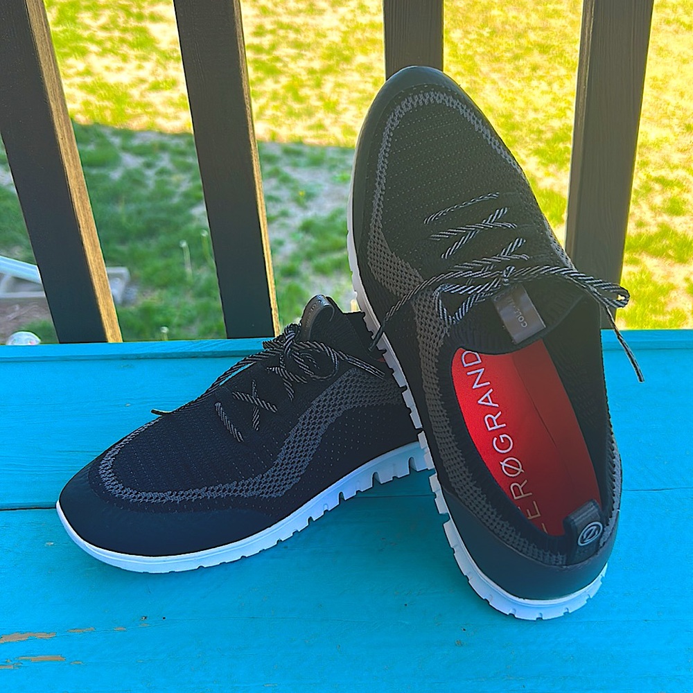 Cole Haan Black & Gray Zero Grand Ladies size 10.5 Sneakers 👟
